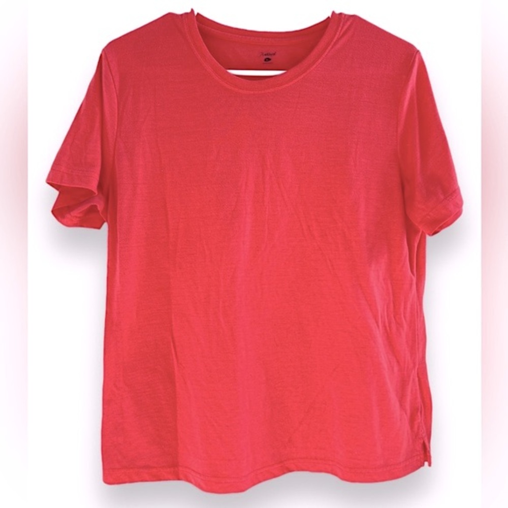 Ativa Bright Coral Pink/Orange Women’s Short Sleeve Workout Tee Size XL